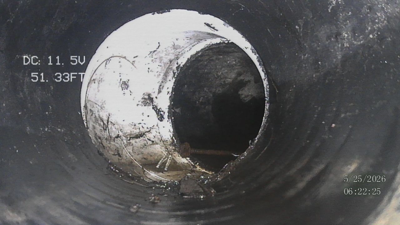 Sewer camera pipe inspection