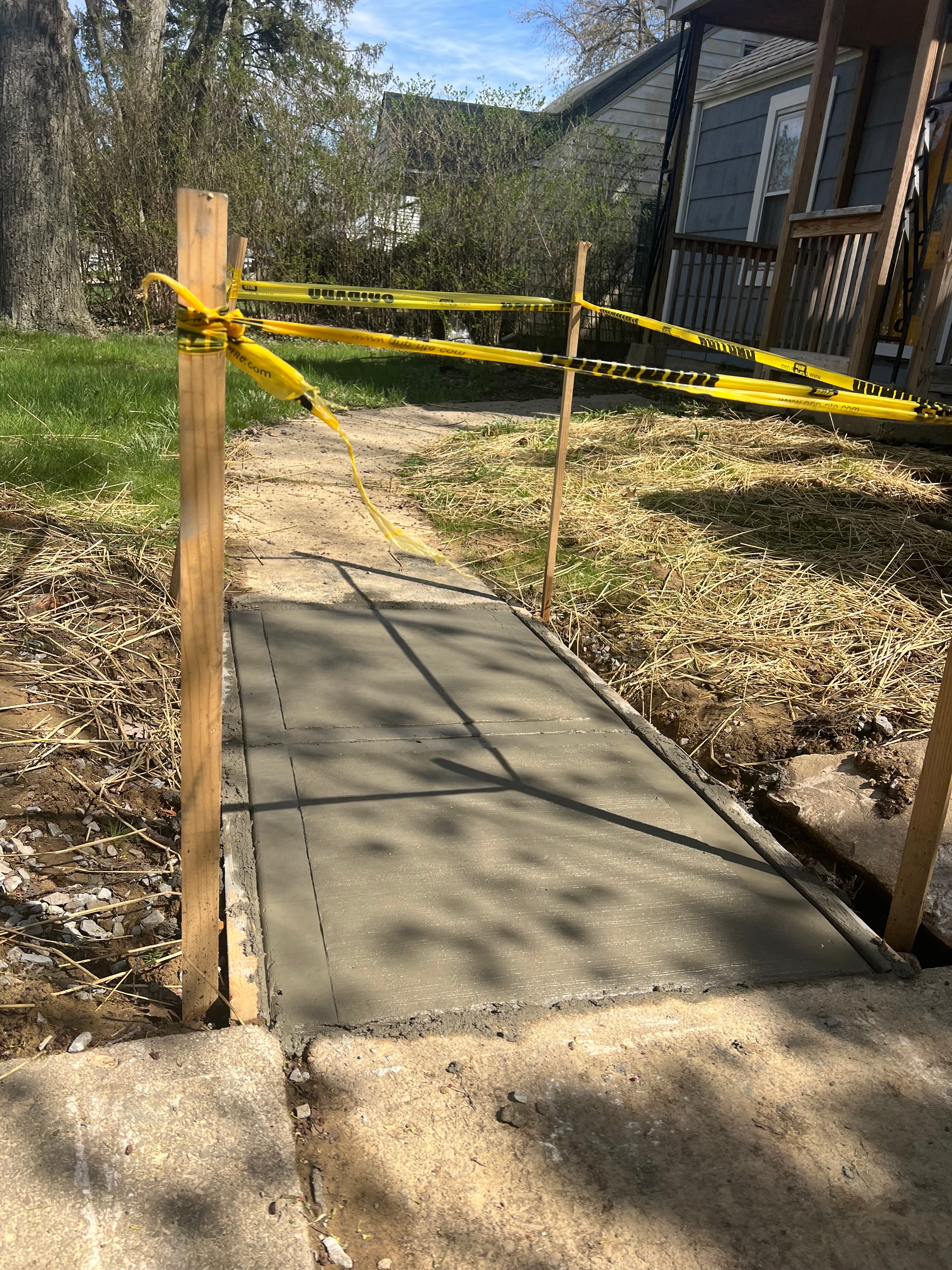 Concrete walkway restoration