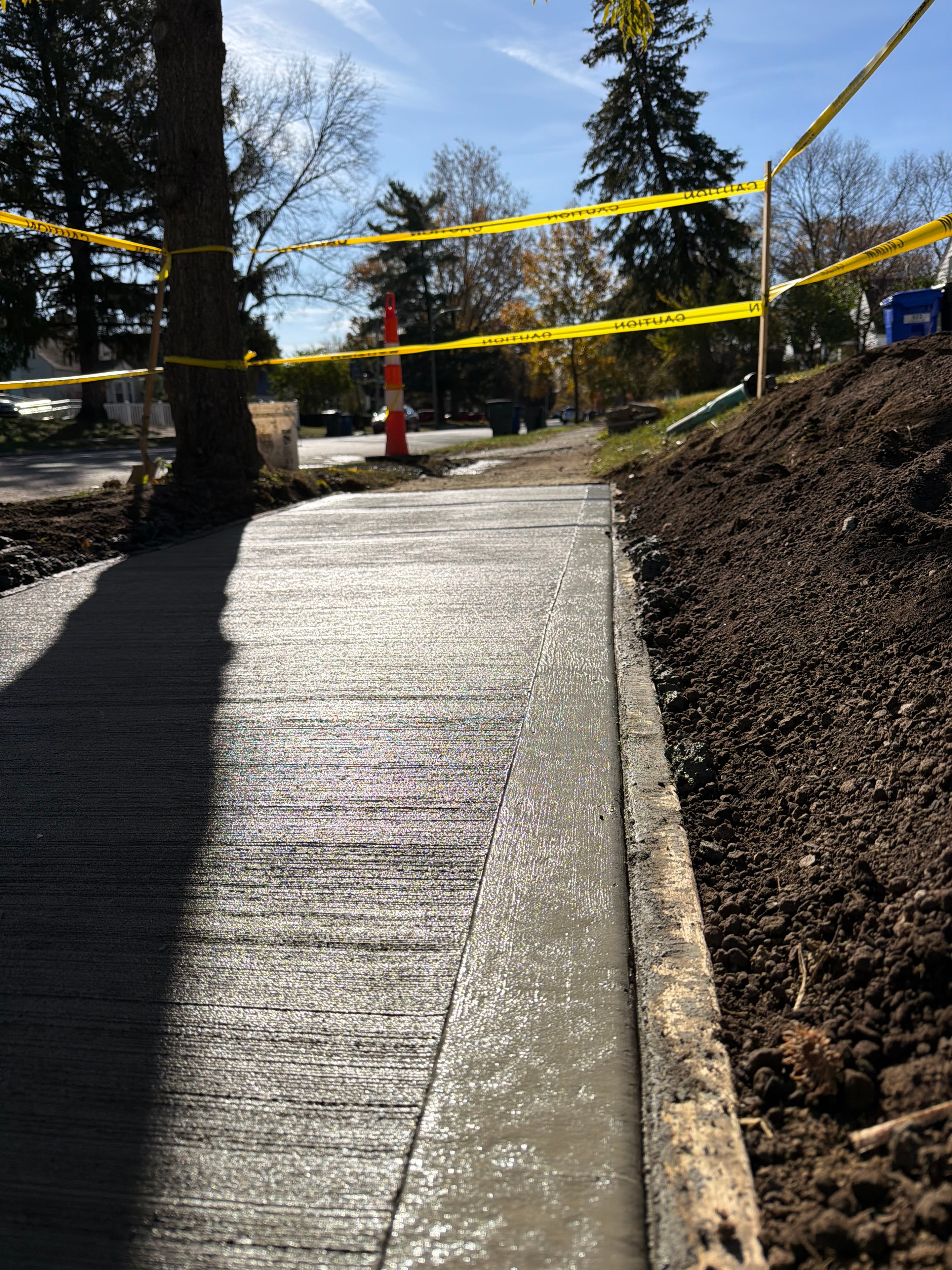 Construction excavation site